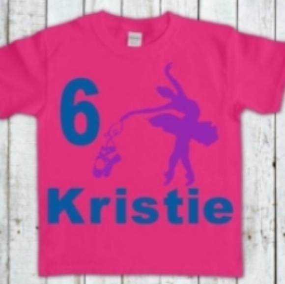 Ballerina birthday shirt any size - Picture 1 of 1